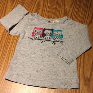 Owl toddler top